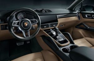 front interior of the 2019 Porsche Cayenne