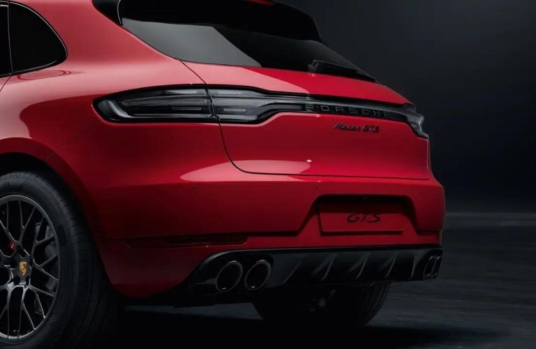 2021 Porsche Macan close up of the back exterior