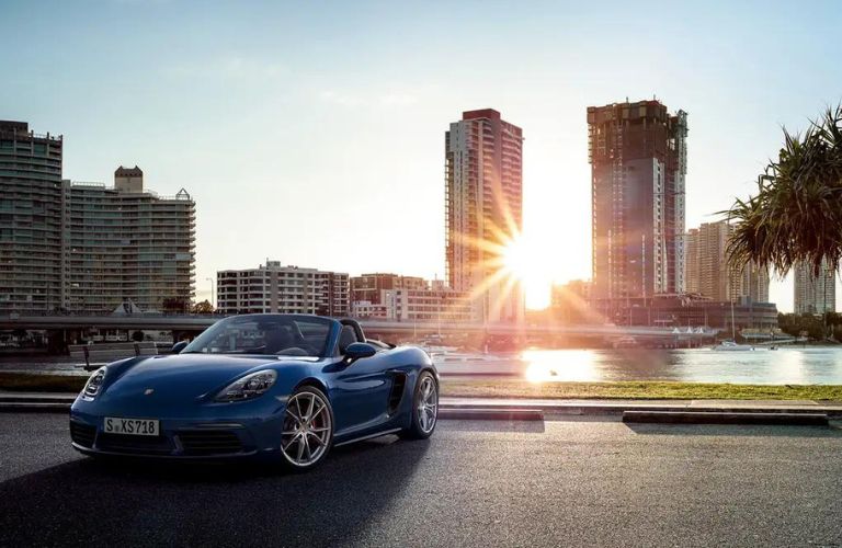 2024 Porsche 718 Cayman parked on the road