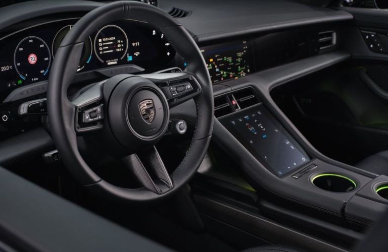 Dashboard of the 2025 Porsche Taycan