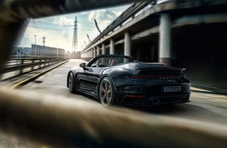 Rear view of a 2024 Porsche 911 Cabriolet