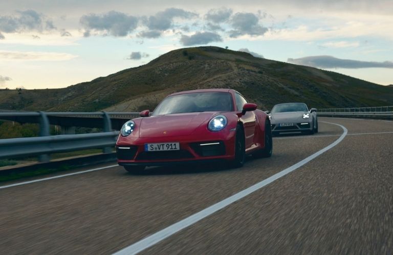 2022 Porsche 911 GTS on the road